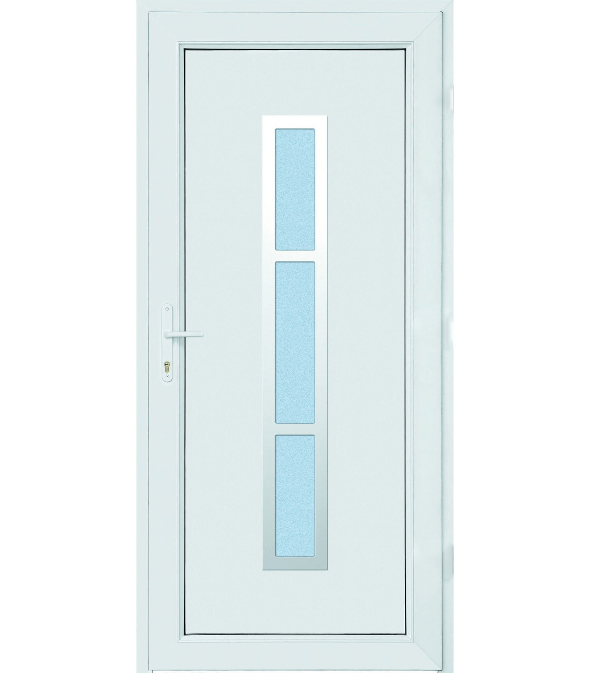 Porta Exterior PVC ALABAMA Por Medida Branca DIREITA