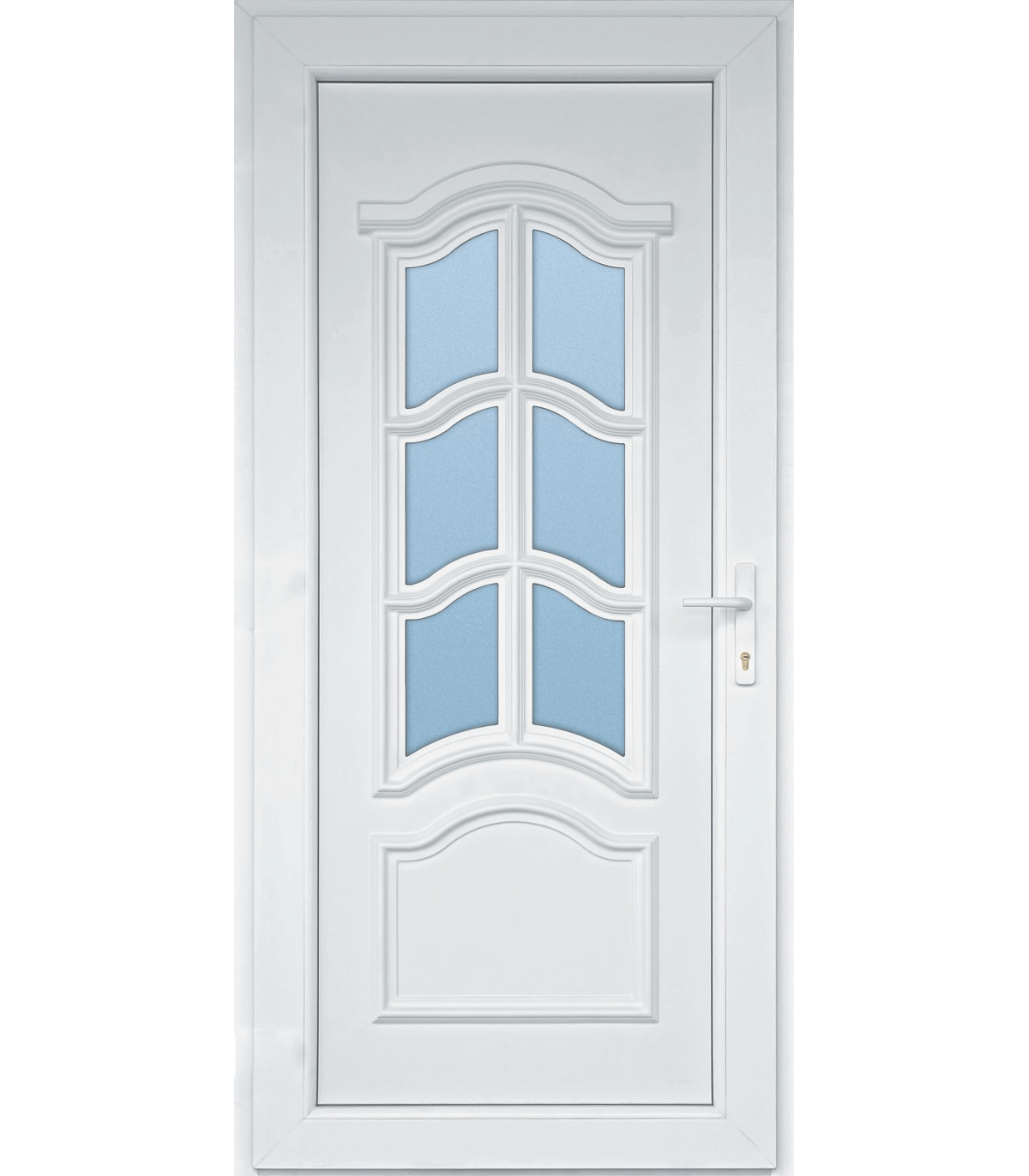 Porta Exterior PVC KORZIKA Por Medida Branca ESQUERDA