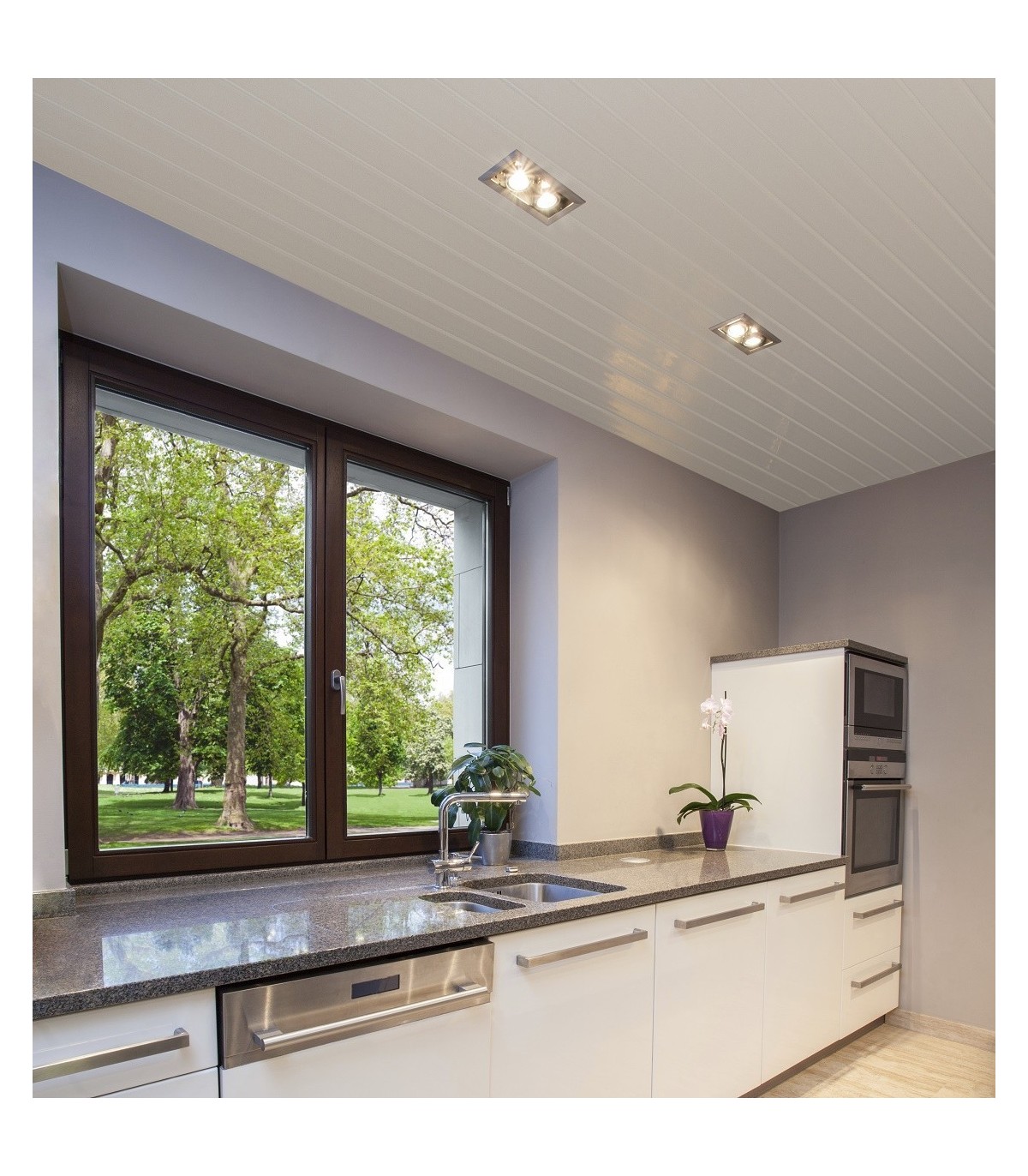 Lambrim PVC 3R BRANCO 290x30x0,9cm - Pack 2 Réguas (1,74m²) Interior