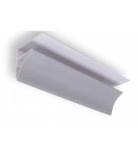 Sanca PVC para Lambrim Cinza 290x2,8x2,8cm - Pack de 2