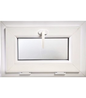 Janela PVC 60x40cm Basculante Vidro Duplo CANDO