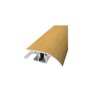 Perfil de Desnível Aluminio Revestido a Carvalho 2,7m x 30mm