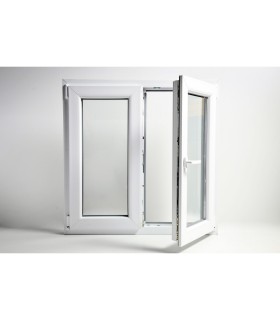 Janela PVC 110x100cm Oscilobatente Vidro Duplo CANDO