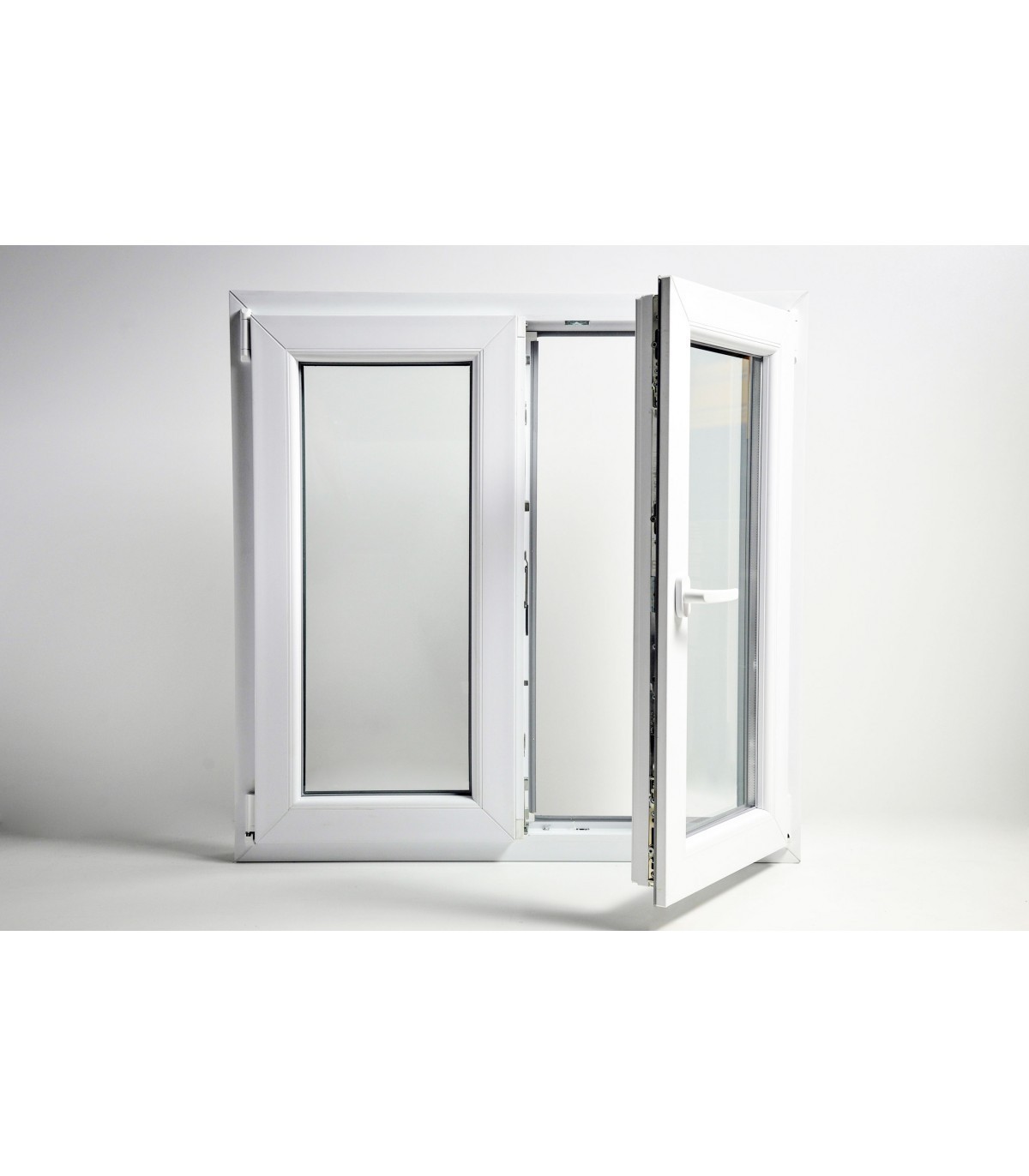 Janela PVC 110x100cm Oscilobatente Vidro Duplo CANDO