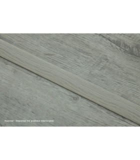 Perfil de Transição Aluminio Revestido Pinho Cinza 2,7m x 30mm