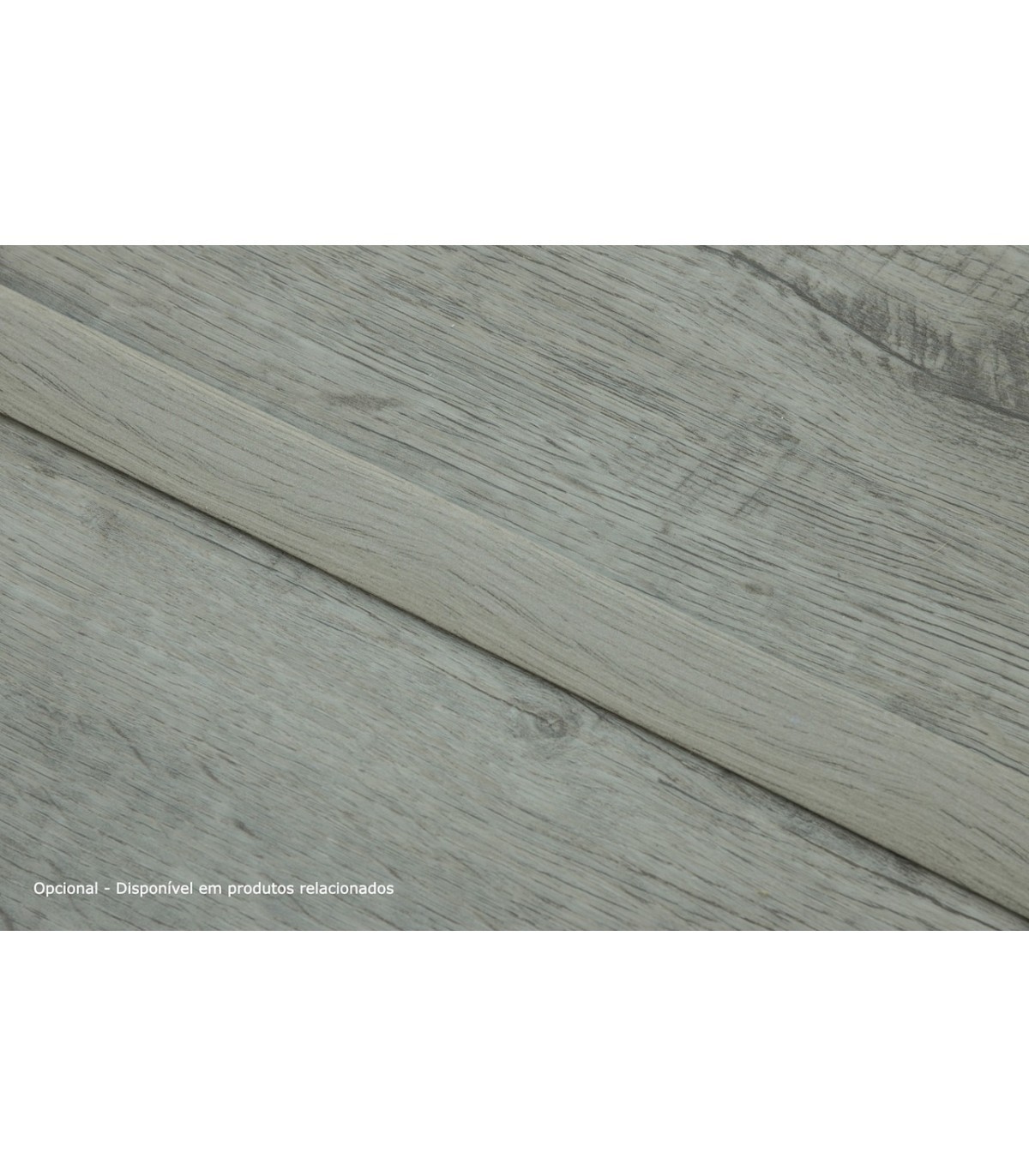 Perfil de Transição Aluminio Revestido Pinho Cinza 2,7m x 30mm