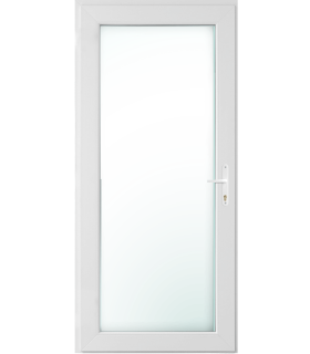 Porta Exterior PVC Vidro Duplo Transparente 90x200cm ESQUERDA