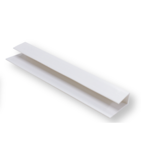 Perfil Remate PVC para Lambrim Branco 290x2x1cm - Pack de 2