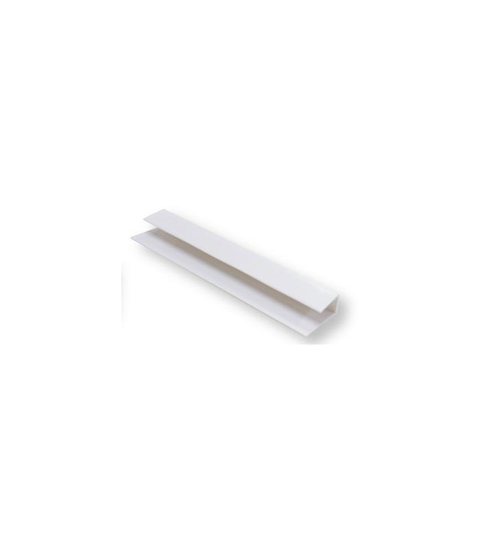 Perfil Remate PVC para Lambrim Branco 290x2x1cm - Pack de 2