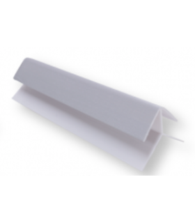 Canto Exterior PVC para Lambrim Cinza 290x2,1x2,1cm - Pack de 2