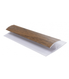 Perfil de União PVC para Lambrim Nogueira 290x3x1cm - Pack de 2