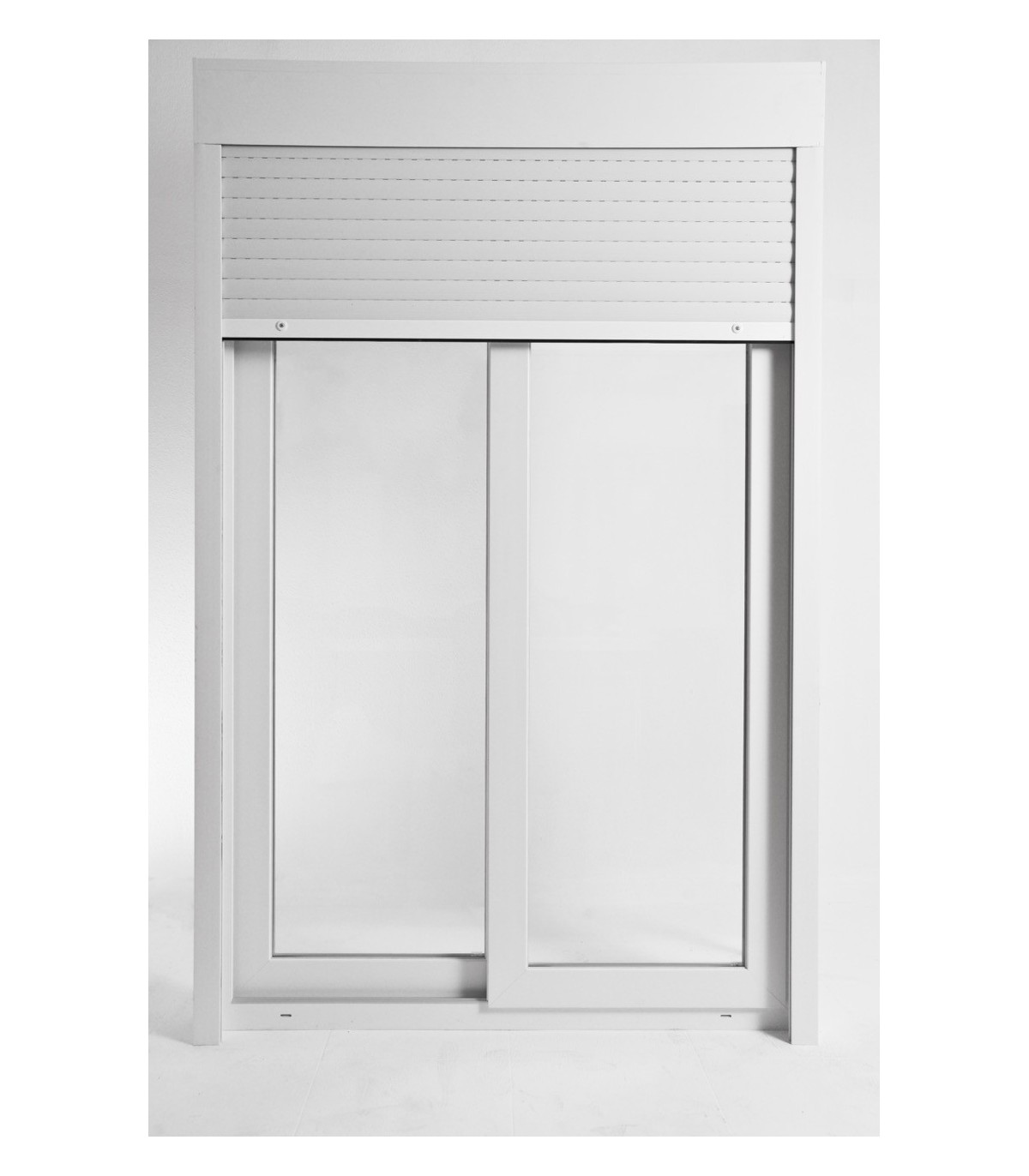 Porta Janela de Correr PVC Por Medida com Estore Vidro Duplo ALUPLAST