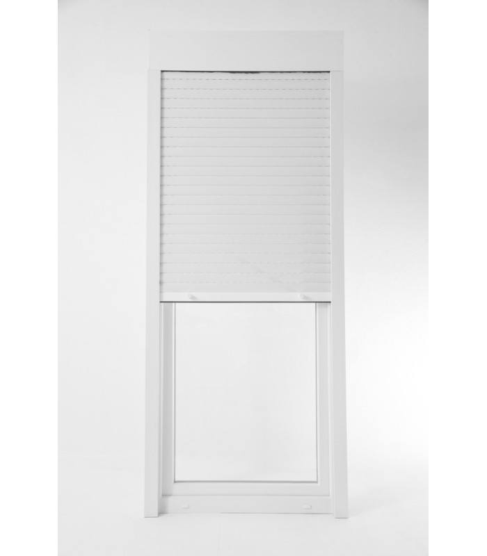 Porta Janela PVC Oscilobatente Por Medida ESQUERDA com Estore Vidro Duplo ALUPLAST Classe A+