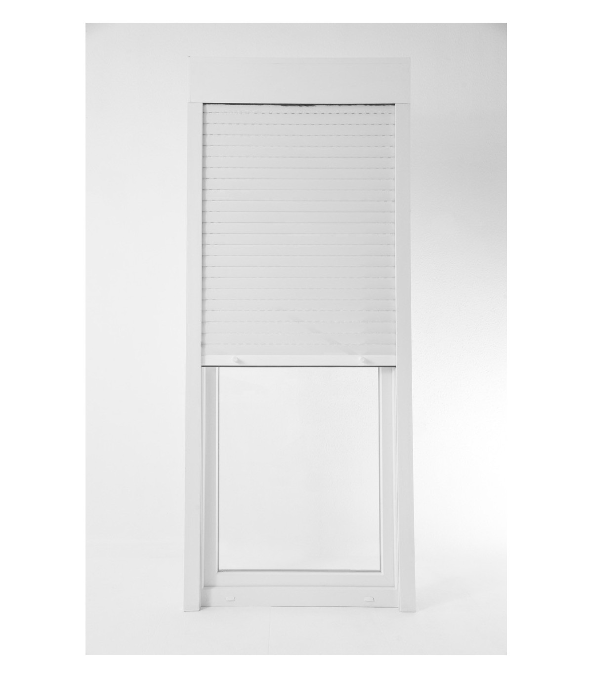 Porta Janela PVC Oscilobatente Por Medida ESQUERDA com Estore Vidro Duplo ALUPLAST Classe A+