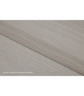 Perfil de Transição Aluminio Revestido Carvalho Cinza 2,7m x 30mm