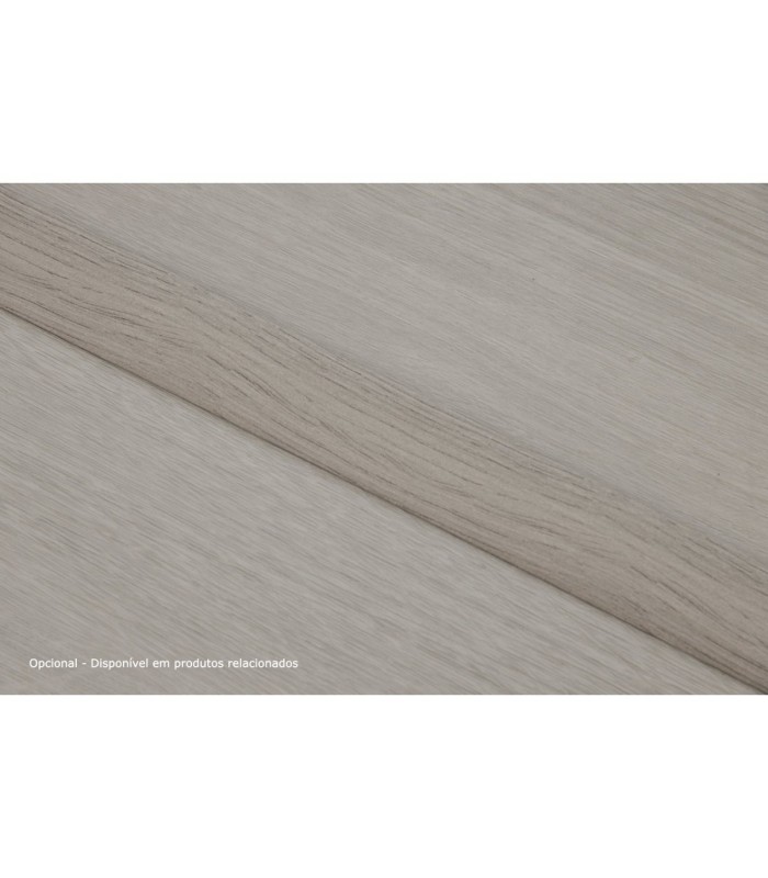 Perfil de Transição Aluminio Revestido Carvalho Cinza 2,7m x 30mm