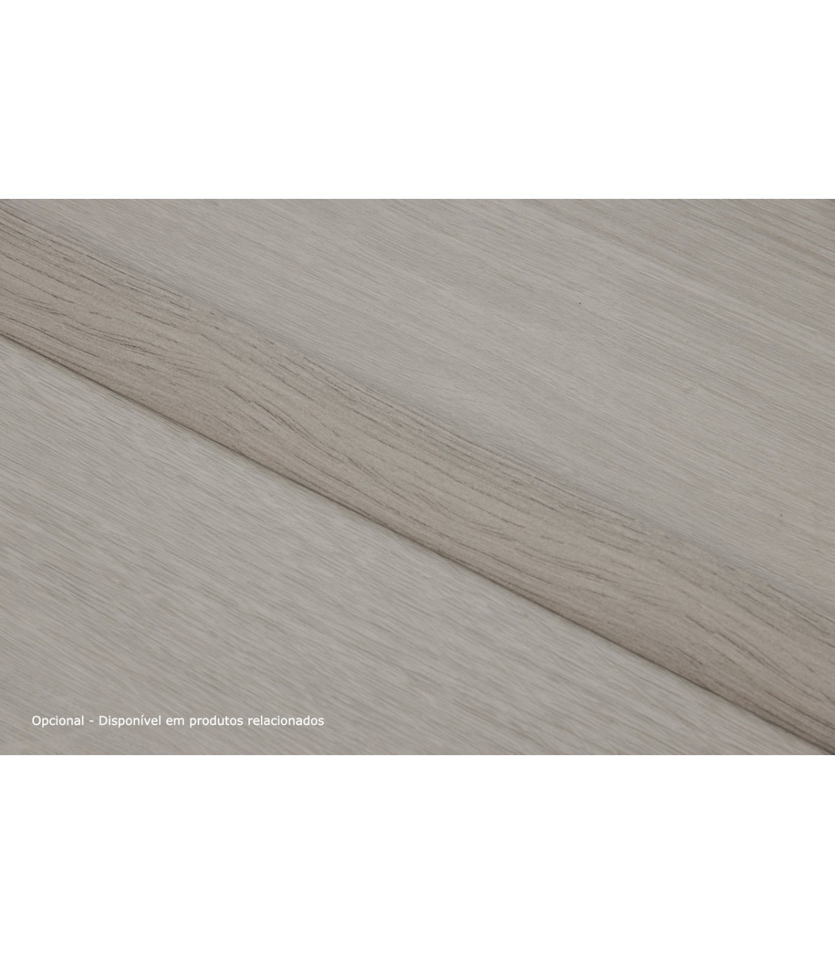 Perfil de Transição Aluminio Revestido Carvalho Cinza 2,7m x 30mm