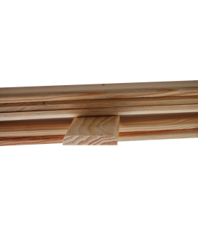 Guarnições para Porta em Pinho Marítimo Liso 50x10mm - Pack de 5