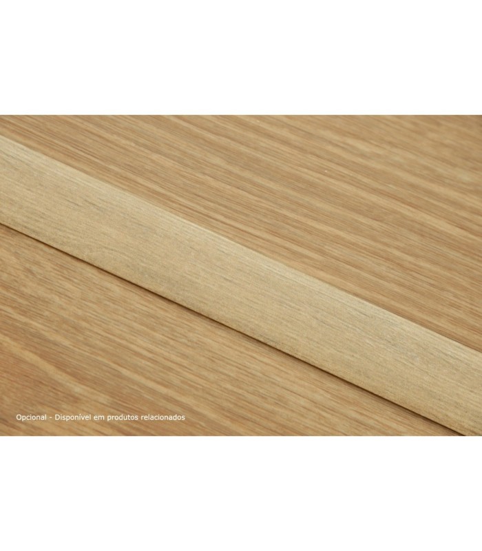 Perfil de Transição Alumínio Revestido Carvalho Natural 2,7m x 30mm