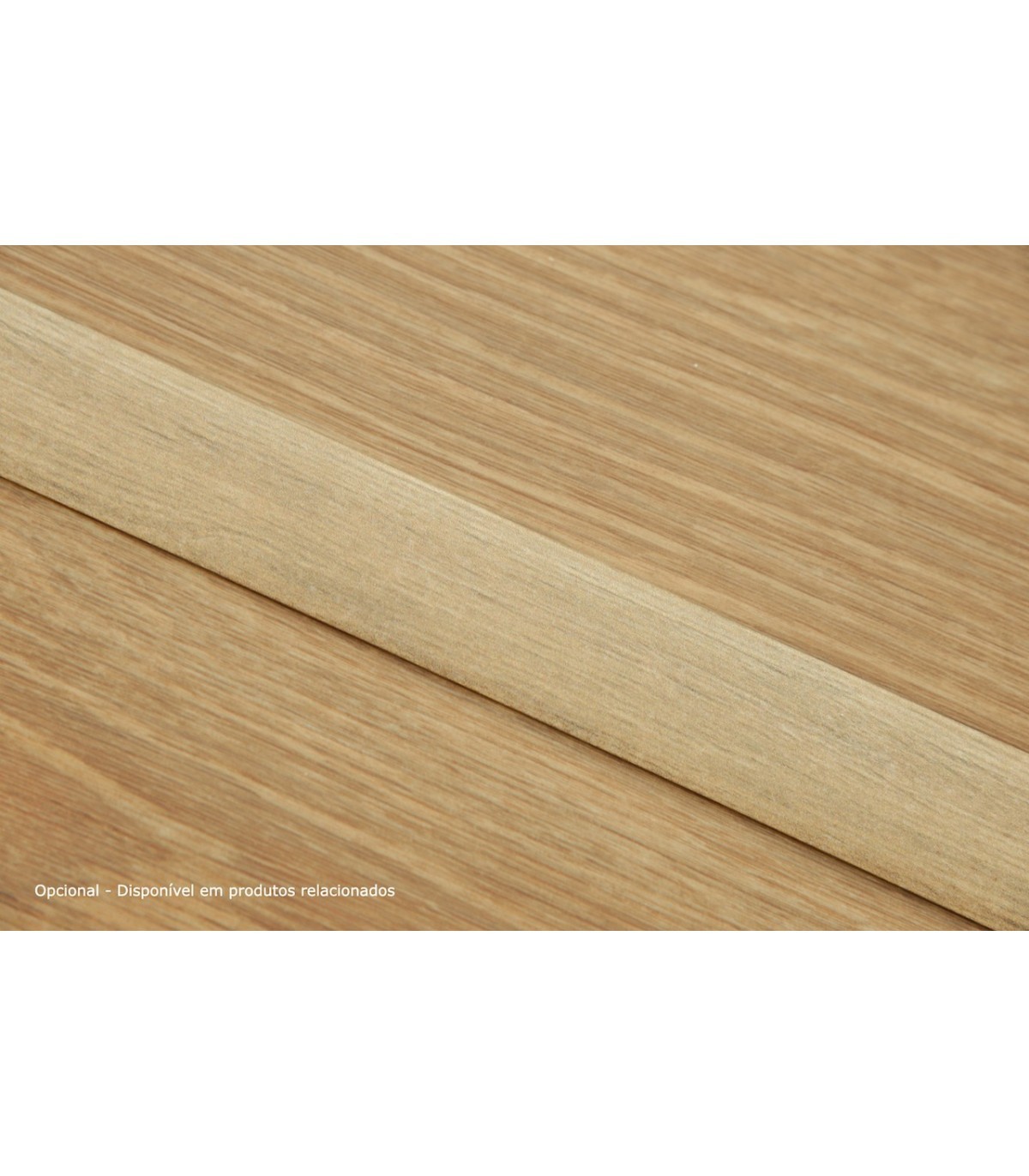 Perfil de Transição Alumínio Revestido Carvalho Natural 2,7m x 30mm