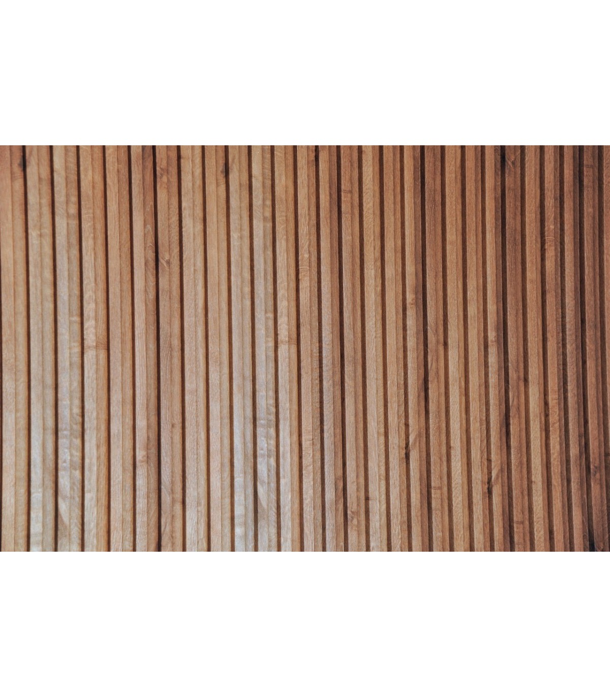 Revestimento Ripado Le Mur Carvalho Escuro - 1 Régua (0,448m²) 280x16x2,3cm Paredes e Tetos