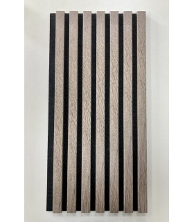 Revestimento Ripado Acústico Cinza Decowall 260x30x1,8cm - 2 Unidades (1,56m²)