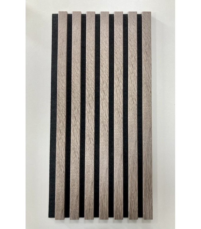 Revestimento Ripado Acústico Cinza Decowall 260x30x1,8cm - 2 Unidades (1,56m²)