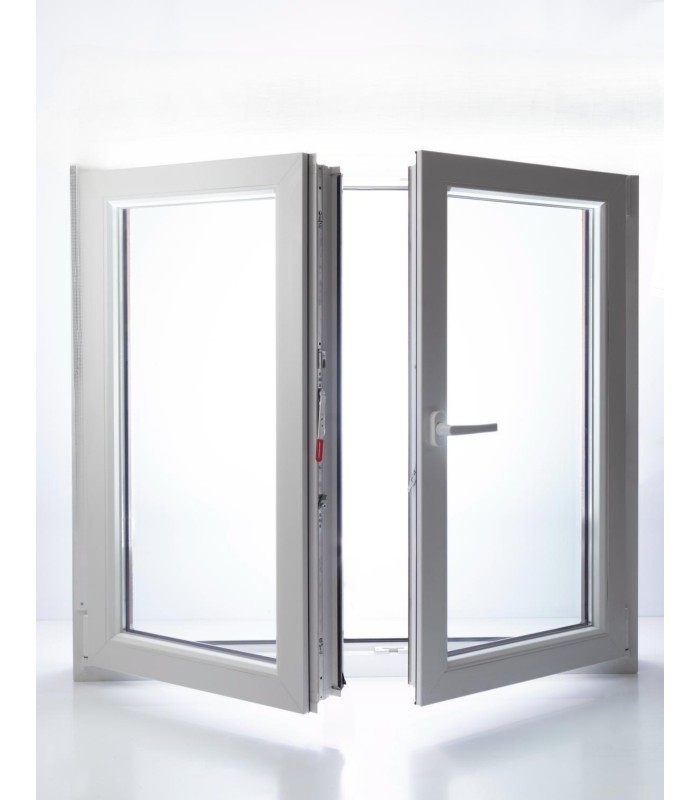 Janela PVC Oscilobatente Por Medida 2 Folhas Vidro Duplo ALUPLAST Classe A+