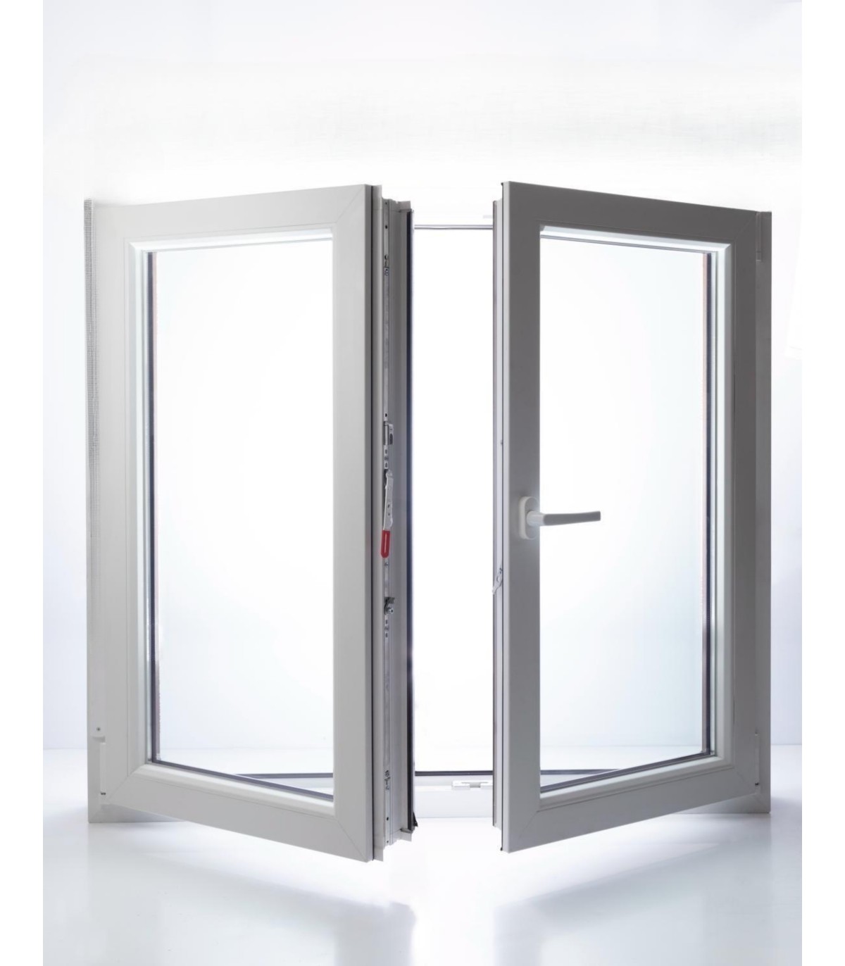 Janela PVC Oscilobatente Por Medida 2 Folhas Vidro Duplo ALUPLAST Classe A+