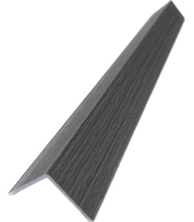 Cantoneira para Revestimento Ripado Carvalho Cinza 280x2,2x2,2cm - 1 Unidade