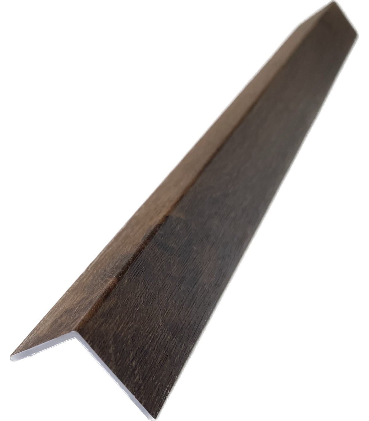 Cantoneira para Revestimento Ripado Carvalho Escuro 280x2,2x2,2cm - 1 Unidade