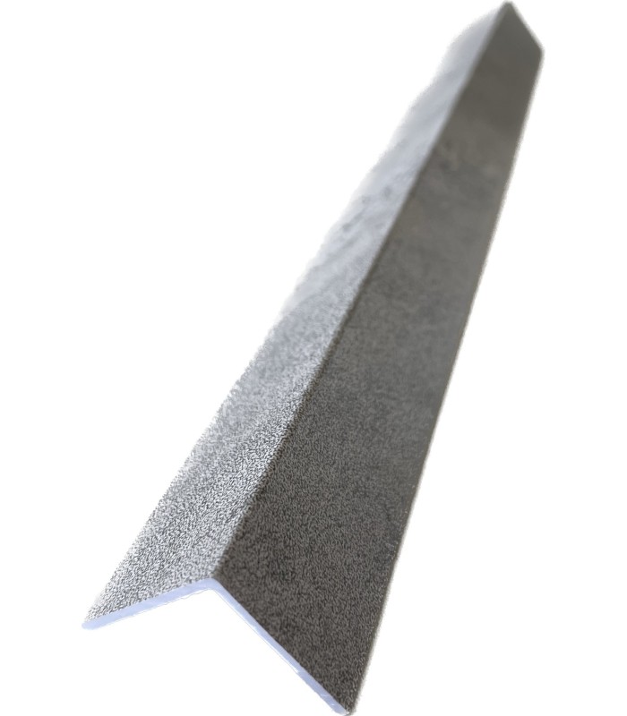 Cantoneira para Revestimento Ripado Prateado 280x2,2x2,2cm - 1 Unidade