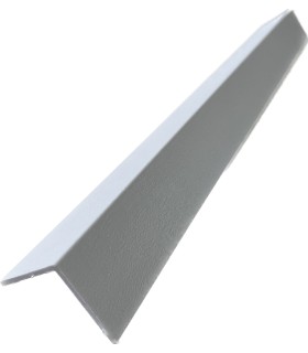 Cantoneira para Revestimento Ripado Branco Neve 280x2,2x2,2cm - 1 Unidade