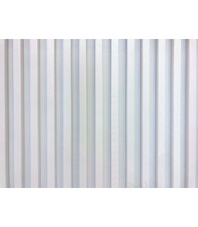 Revestimento Ripado Le Mur Branco Neve - 1 Régua (0,448m²) 280x16x2,3cm Paredes e Tetos