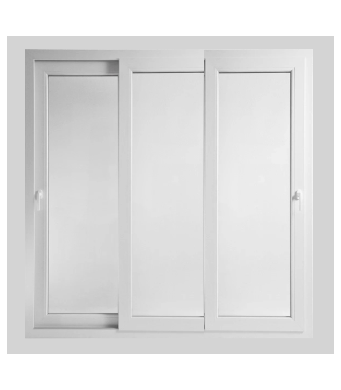 Porta Janela de Correr PVC 3F 200x200cm Vidro Duplo ALUPLAST Fabrico Especial