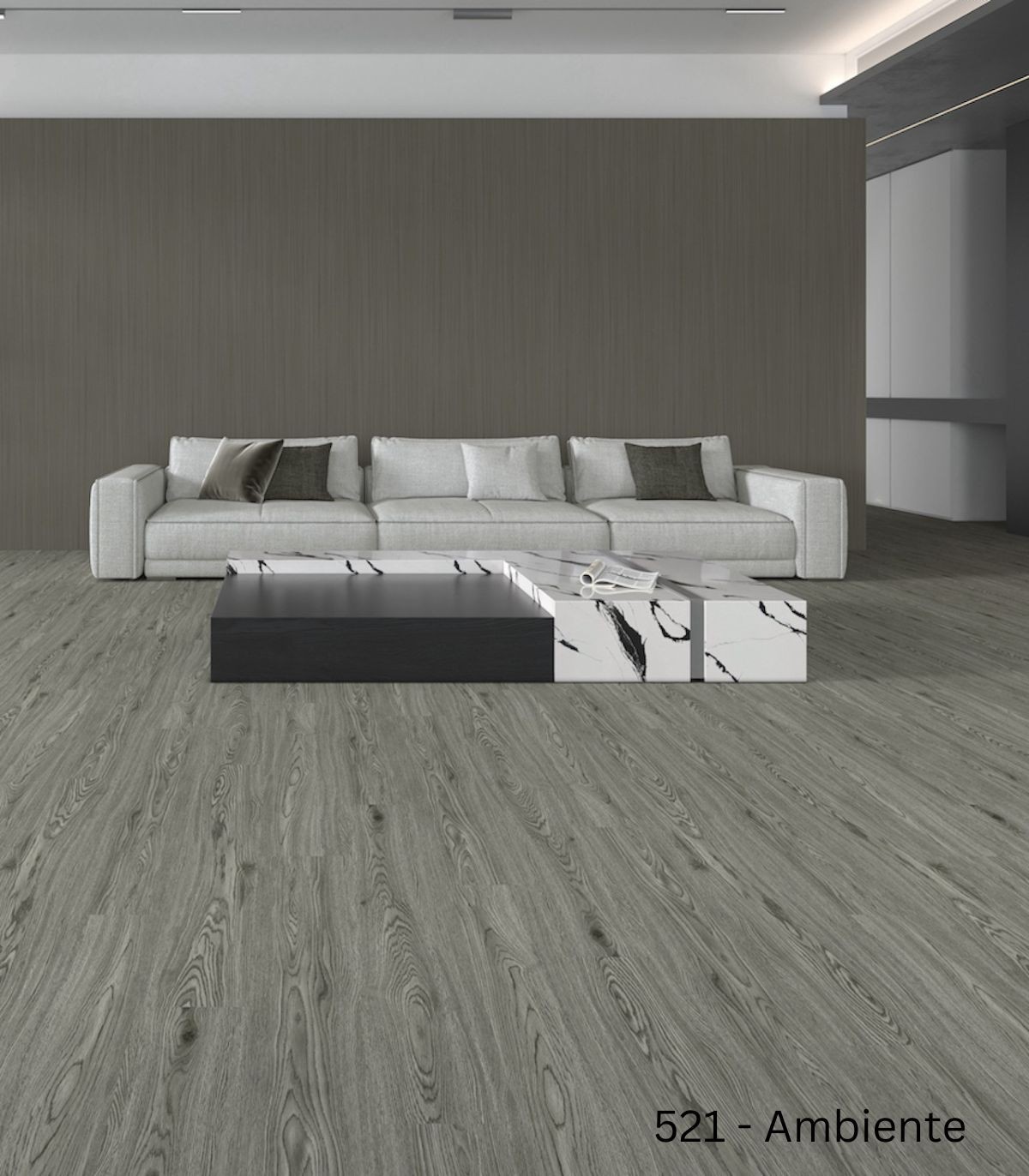 Pavimento Vinílico SPC Flutuante CARVALHO CINZA ESCURO Best Floor 521 5,5 mm