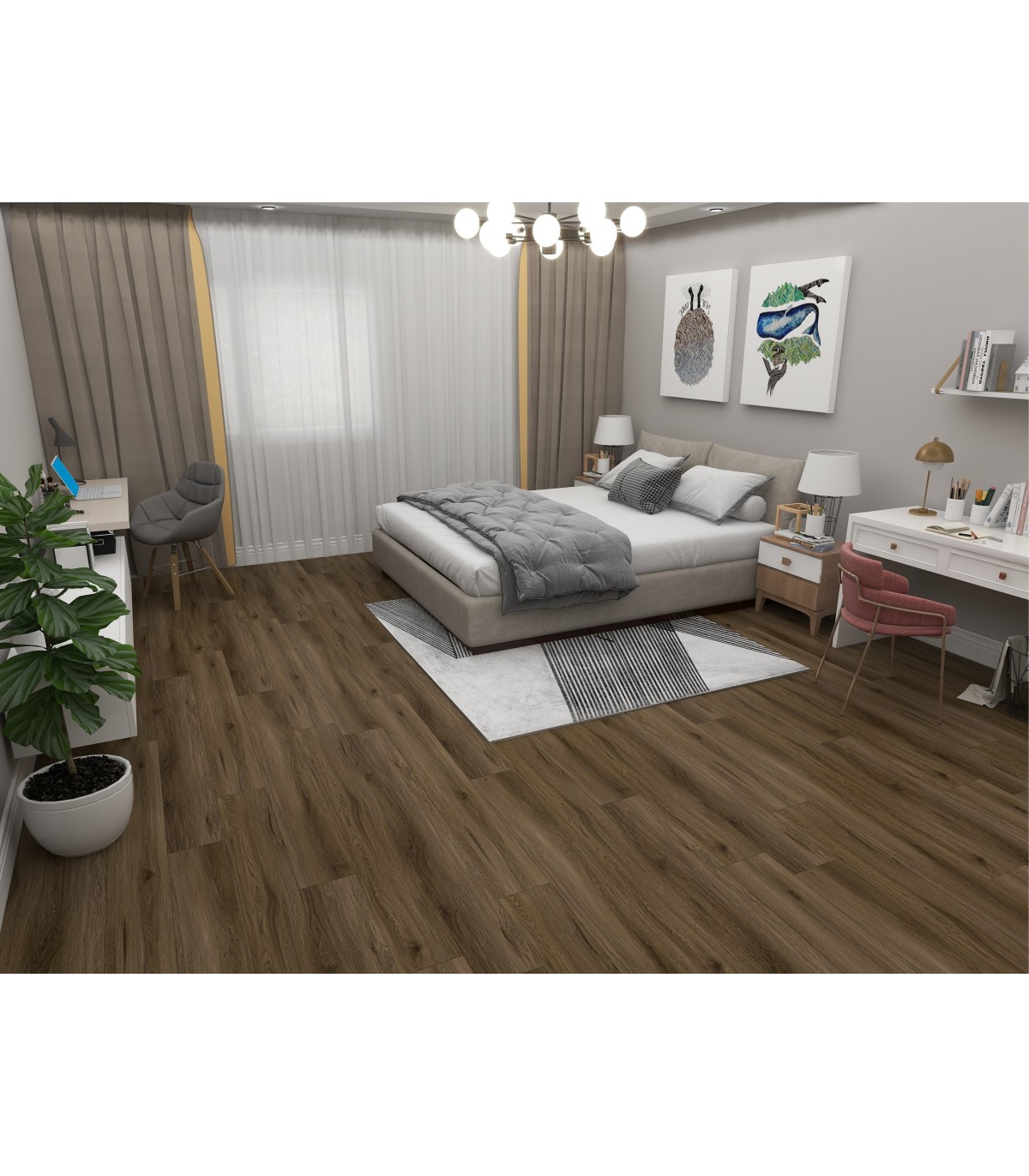 Pavimento Vinílico SPC Flutuante CARVALHO INGLÊS Best Floor 402 6mm XL