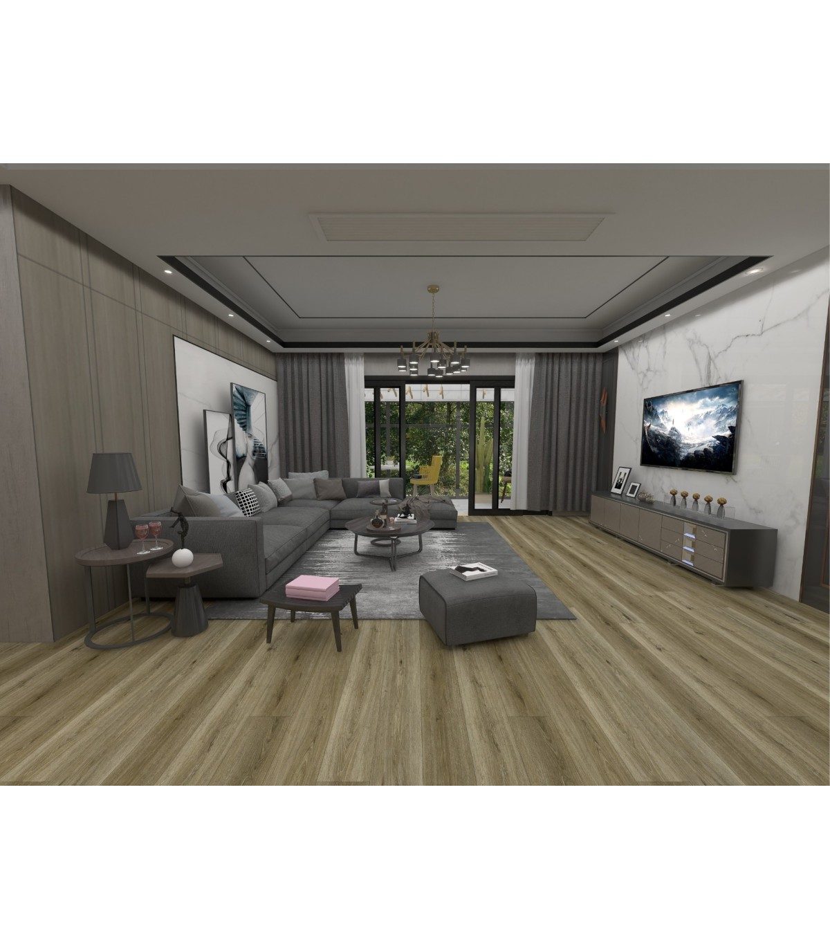 Pavimento Vinílico SPC Flutuante 6mm XL- Carvalho Cinza Escuro, Best Floor 408