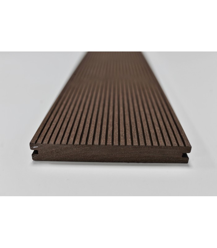 Deck em Compósito Maciço COFFEE 220x13x1,8cm