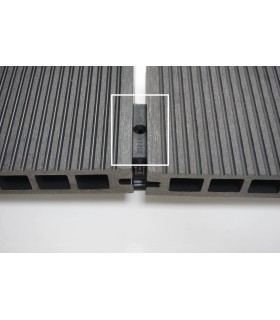 Fixadores em PVC para Deck Alveolar DeckCor Cinza - Pack de 100