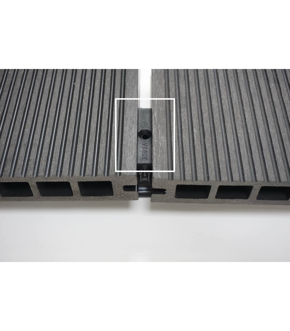 Fixadores em PVC para Deck Alveolar DeckCor Cinza - Pack de 100