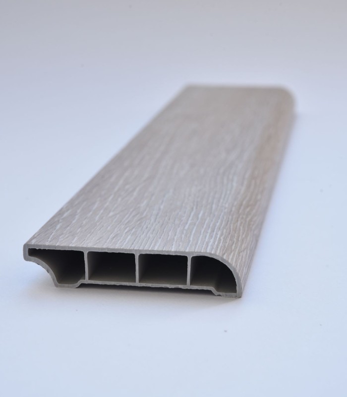 Rodapé Alveolar PVC para Best Floor 523 - Carvalho Creme 60x12mm 240cm