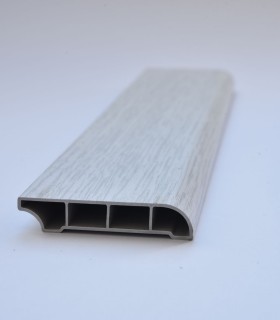 Rodapé Alveolar PVC para Best Floor 524 - Carvalho Branco 60x12mm 240cm