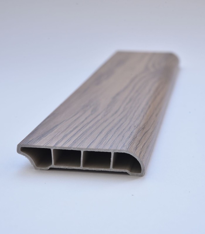 Rodapé Alveolar PVC para Best Floor 527 - Carvalho Fumado 60x12mm 240cm