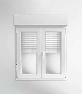 Janela PVC 140x117cm Oscilobatente com Estore Vidro Duplo CANDO