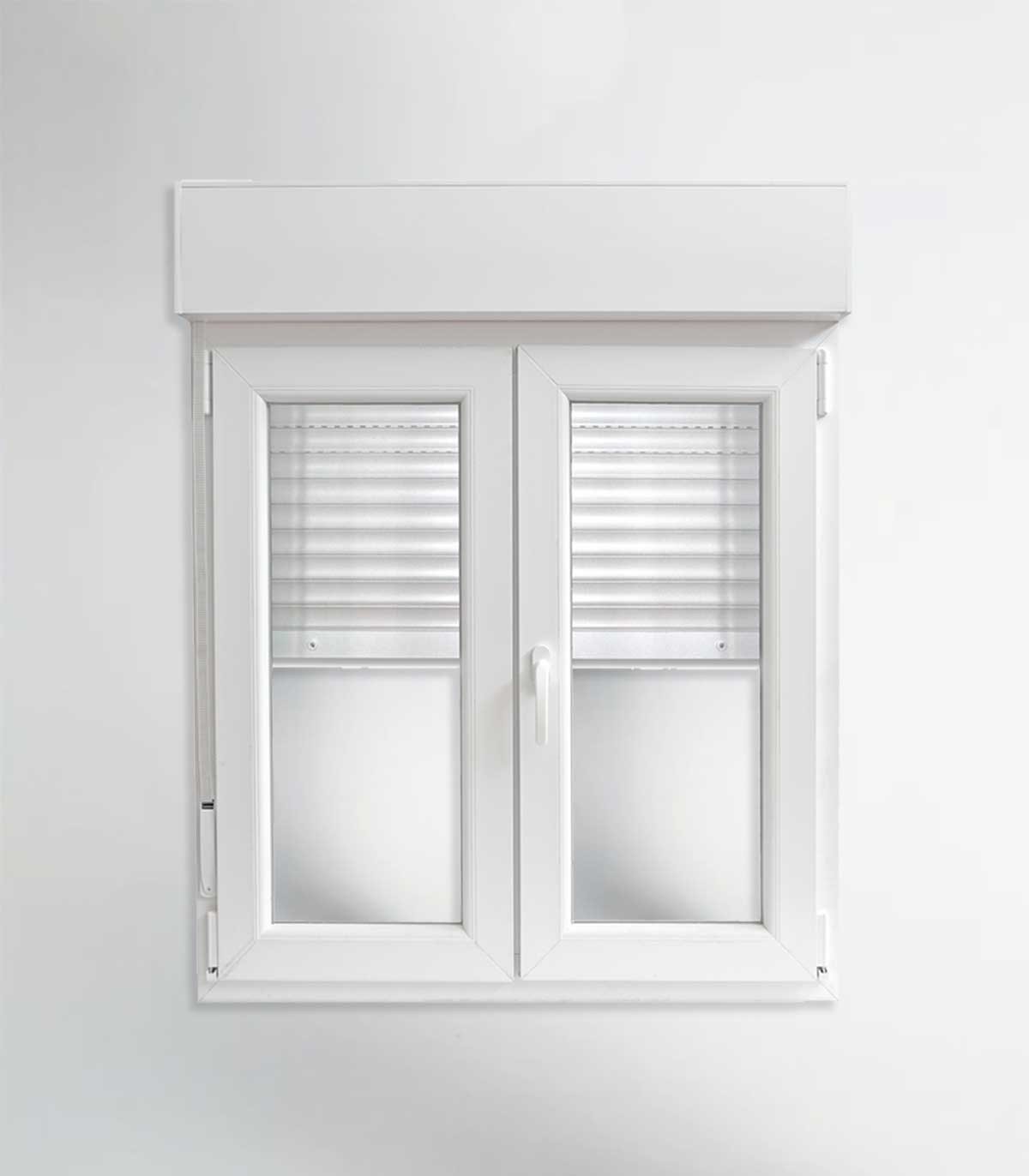 Janela PVC 140x117cm Oscilobatente com Estore Vidro Duplo CANDO