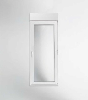 Porta Janela PVC 85x217cm Oscilobatente DIREITA com Estore Vidro Duplo CANDO