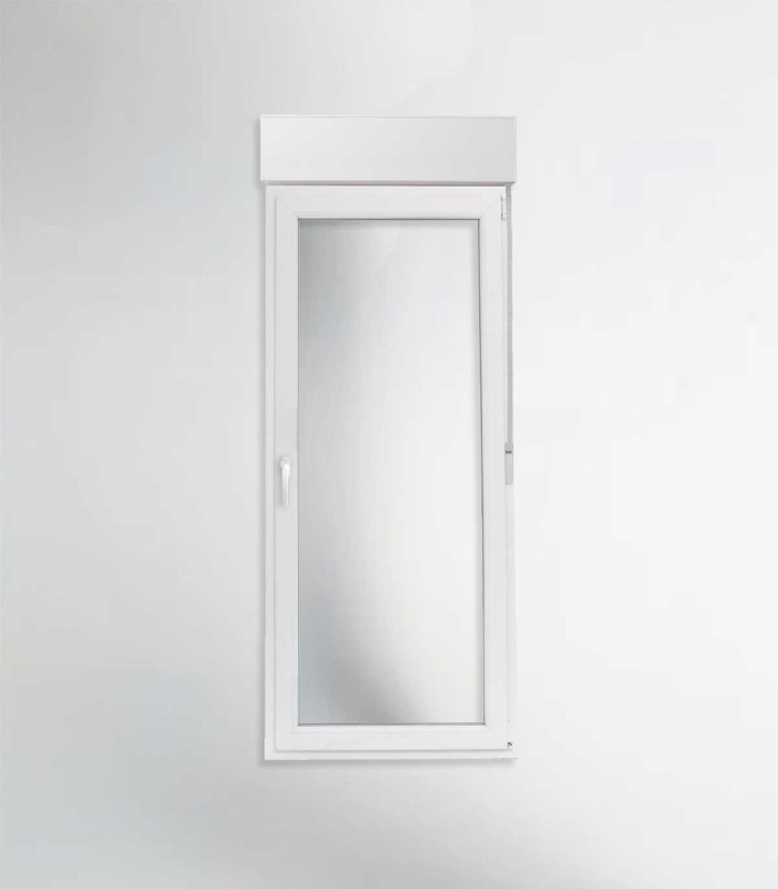 Porta Janela PVC 85x217cm Oscilobatente DIREITA com Estore Vidro Duplo CANDO