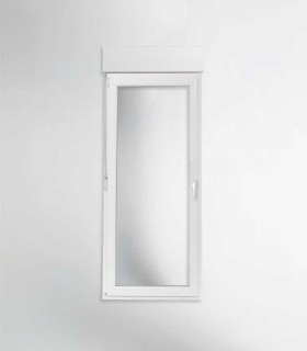 Porta Janela PVC 85x217cm Oscilobatente ESQUERDA com Estore Vidro Duplo CANDO