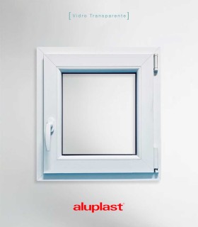 Janela PVC 50x60cm Oscilobatente DIREITA Vidro Duplo ALUPLAST